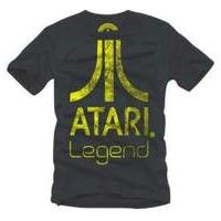 Atari Anthracite Legend Logo T Shirt Medium