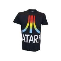 Atari Colour Gradient Logo Large T-shirt Black (ts800111ata-l)