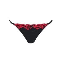 Atomic Valentines Thong Black with Red Lace