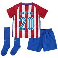 Atletico Madrid Home Kit 2016-17 - Little Kids with Juanfran 20 printi, Red/White