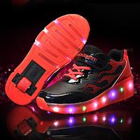 Athletic Shoes Spring Summer Fall Light Up Shoes Outdoor Sport Casual Low Heel LED Roller Shoes Blue Pink Black/Yellow Skate Shoes