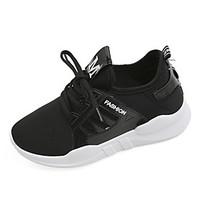 Athletic Shoes Spring Comfort PU Casual Flat Heel Others Black Green White Gray