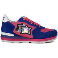 Atlantic Stars Sneaker Vega in blue suede and fucsia fabric women\'s Trainers in pink