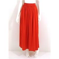 atmosphere size 10 crimson loose fitted chiffon style maxi skirt