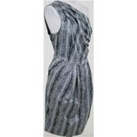 Atmosphere, size 18 silver-grey reptile print dress