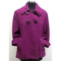 atmosphere size 14 magenta short coat