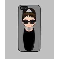 Audrey kokeshi with glasses