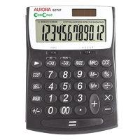 Aurora EC707 12 Digit EcoCalc Solar Power Desk Calculator