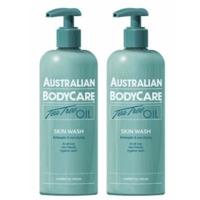 australian bodycare skin wash 1000ml 2 x 500ml