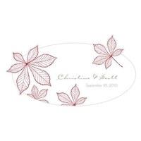 Autumn Leaf Small PVC Sticker