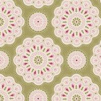 Autumn Tree Doilies Green Fat Quarter by Groves 375425