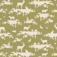 Autumn Tree Forest Green Fat Quarter by Groves 375446