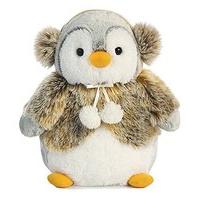 Aurora World 73951 11.5-inch Brown Pompom Penguin Panache Plush Toy