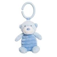 Aurora World 6.5-inch C-clip Squeaker Bonnie Bear Plush Toy (blue)