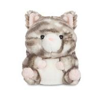 aurora world 60749 5 inch rolly pets lucky grey tabby cat stuffed toy