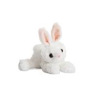 Aurora World Mini Flopsie Bunny Plush Toy (white)