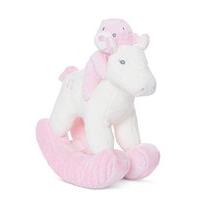 Aurora World 11-inch Bonnie Bear Rocking Horse Toy (pink)