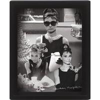 audrey hepburn montage 10 x 8cm framed 3d lenticular poster