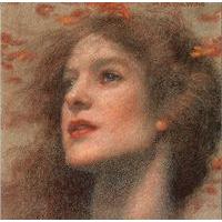 Autumn wind blank card