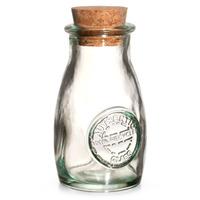 authentic recycled glass spice bottle with cork lid 35oz 100ml case of ...