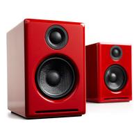 audioengine a2 gloss red active speaker pair