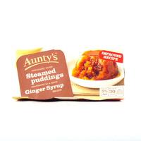 auntys ginger syrup puddings 2 pack