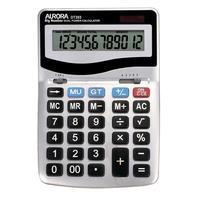 Aurora DT303 12 Digit Desktop Calculator with Large Keys