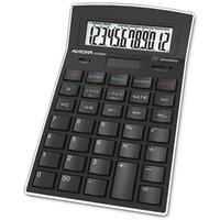 Aurora DT930P Large Desk Calculator with 12 Digit LCD Display