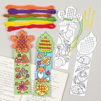 Autumn Cross Stitch Bookmark Kits (Pack of 24)