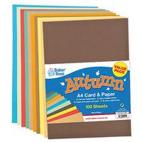 Autumn Card & Paper Value Pack (Pack of 100)