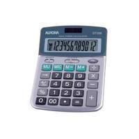 Aurora DT398 Semi-Desk Calculator 12 Digit Display 3 Key Memory DT398