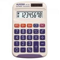 Aurora 8 Digit Pocket Calculator White HC133