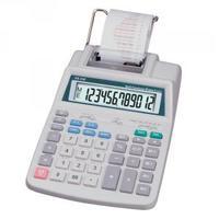 Aurora White 12-Digit Printing Calculator PR710