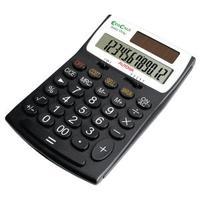 Aurora Black White 12-Digit Desk Calculator EC505