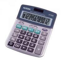Aurora SilverGrey 12-Digit Semi-Desk Calculator DT398