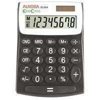 Aurora EcoCalc Semi-Desktop Calculator 12-digit Black