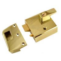 Automatic Yale Front Door Deadlatch No.1 Brasslux