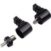 Audio jack Plug, right angle Number of pins: 2 Black BKL Electronic 0205023 2 pc(s)