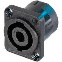 Audio jack Sleeve socket, straight pins Number of pins: 4 Black Neutrik NL4MP-ST-CON 1 pc(s)