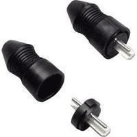 Audio jack Plug, straight Number of pins: 2 Black BKL Electronic 205001 1 pc(s)