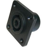 Audio jack Sleeve socket, straight pins Number of pins: 4 Black Cliff FM1275 1 pc(s)