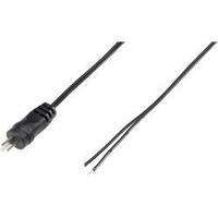 Audio jack Plug, straight Number of pins: 2 Black VOLTCRAFT CX034-01M 1 pc(s)