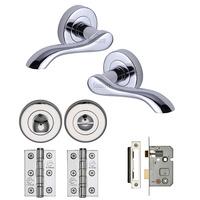 aurora round rose privacy pack polished chrome