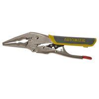 Automatic Locking Needle Nose Pliers Soft Grip Handle 180mm (7in)