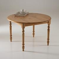 authentic style solid pine round table