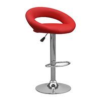aurora bar stool red