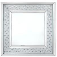 Austin Floating Crystal Square Wall Mirror