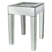 austin mirrored end table