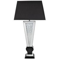 austin mirrored black table lamp