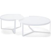 aula coffee table white